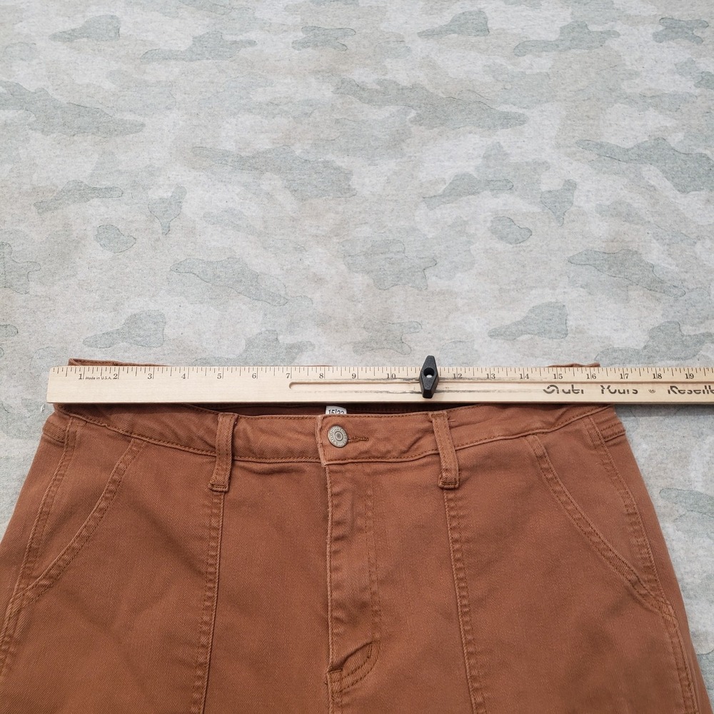 Judy Blue Pants Womens 15/32 Brown Slim Fit Pockets Workwear Carpenter - Picture 4 of 11